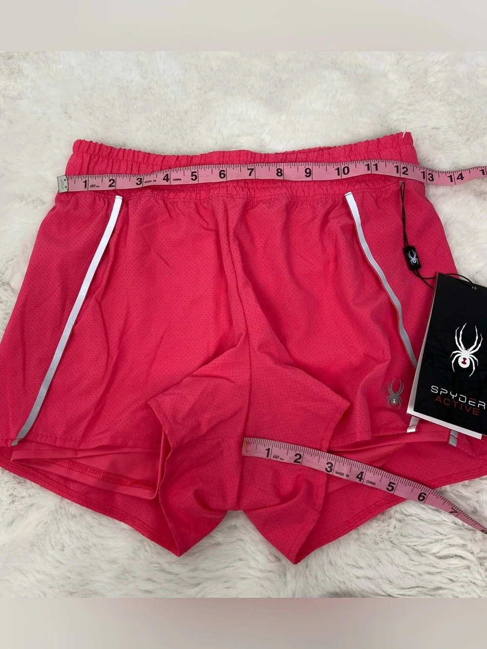 NWT Spyder Hot Pink moisture wicking breathable Performance Running Shorts XS